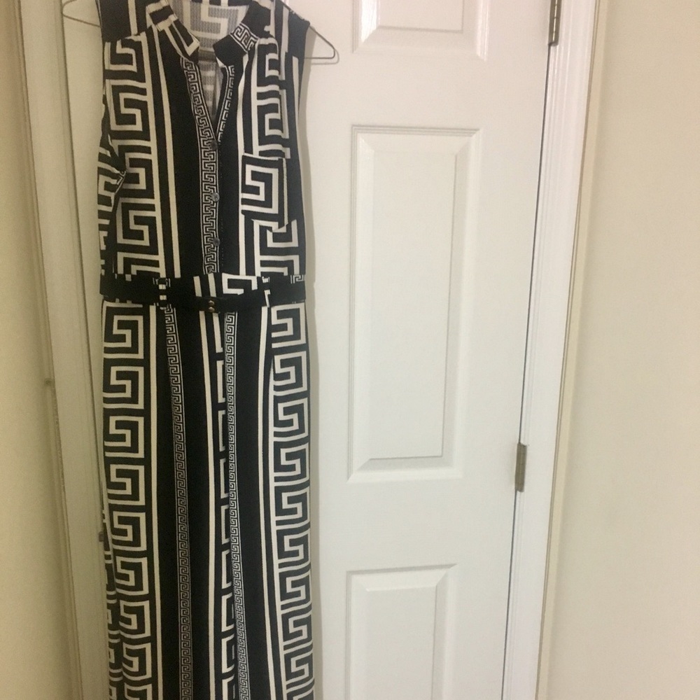 Black and White a Jumpsuit.